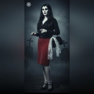 Vintage 50s 60s Star Pattern Skirt S